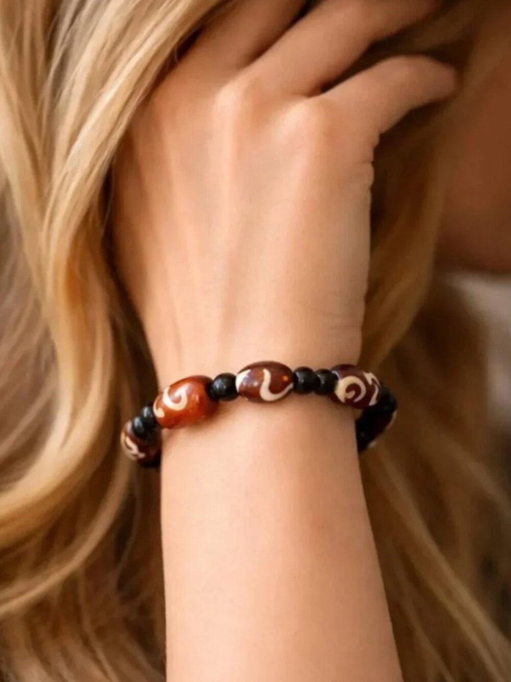 Handmade Glass Bead Bracelet